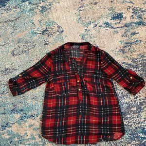 Papermoon Plaid Dress Blouse